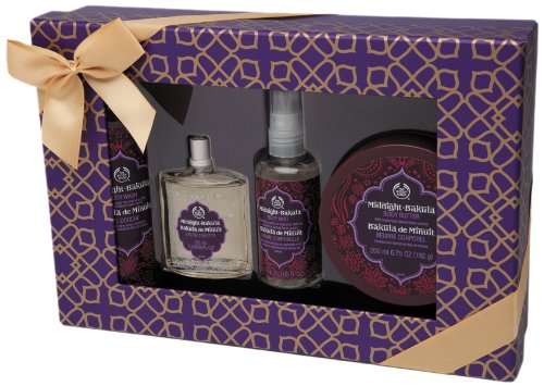 The Body Shop Midnight Bakula Shower, Soften and Spritz Gift Set
