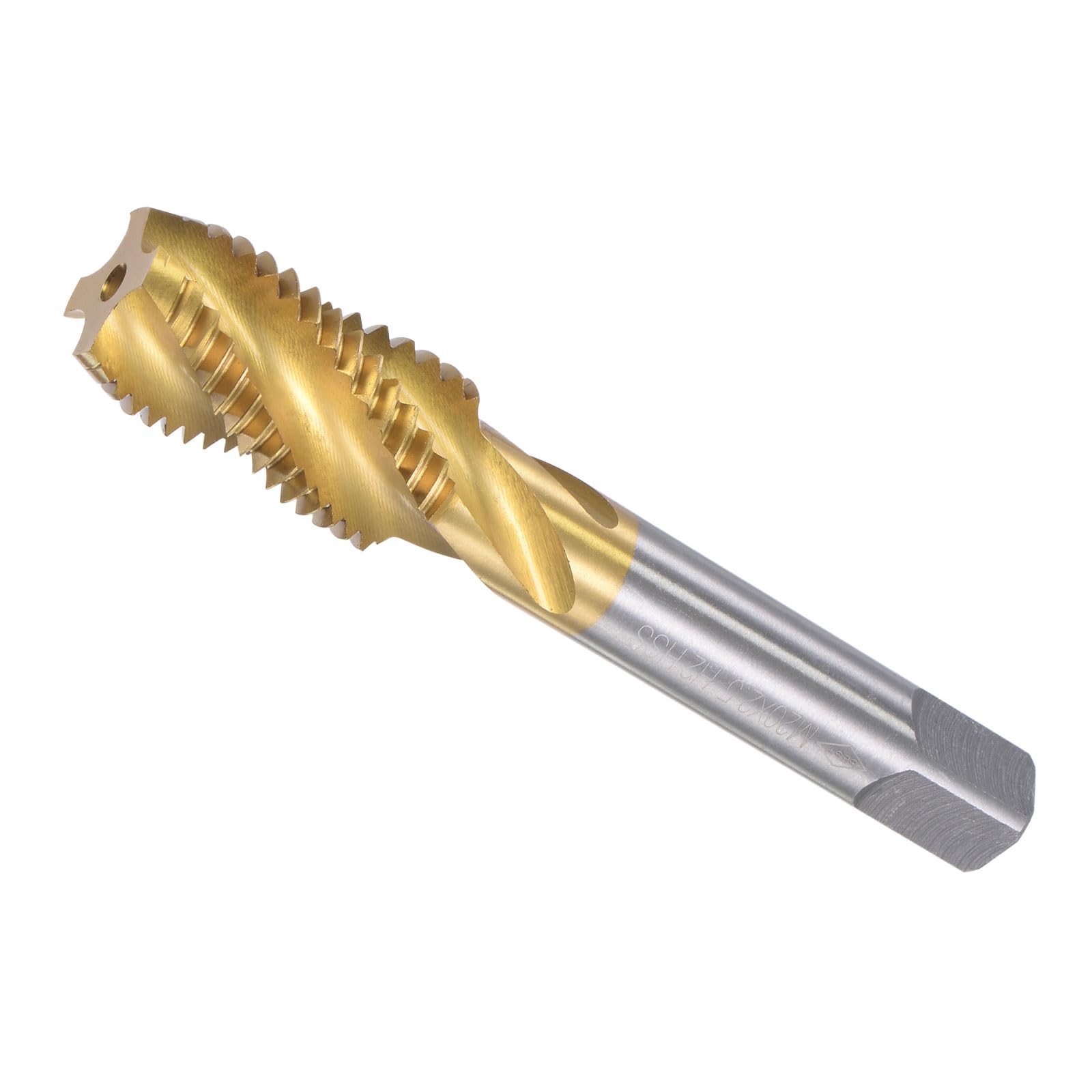 CoCud Spiral Flute Threading Tap, M20 x 2.5 Thread Size 4 Flutes, High Speed Steel Tapping Tool - (Applications: for Processing Holes & Sticky Materials) — image 1