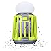 ENKEEO 2-in-1 Camping Lantern Mosquito Killer LED Tent Light Bug Zapper, IPX6 Waterproof, 2000mAh Battery (Green)