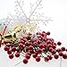 100pcs Artificial Red Holly Berry 10mm Pick Branch Wreath For Christmas Tree Decoration for Christmas tree for wedding party