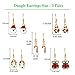 Christmas Stud Earring Set - 10 Pairs Hypoallergenic Christmas Gifts Holiday Festive Jewelry for Women Teens Girls Cute Dangle Earrings