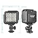 Neewer Ultra Bright Mini LED Video Light - 36 Dimmable High Power LED Panel Video Light Compatible with DJI Ronin-S OSMO Mobile 2 Zhiyun WEEBILL Smooth 4 Gimbal Canon Nikon Sony DSLR Cameras etc