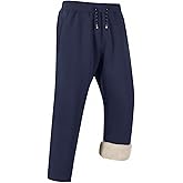 Gihuo Men's Winter Warm Fleece Pants Sherpa Fleece Lined Jogger Pants Sweatpants