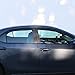 Window Visor fits 2014-2017 Toyota Corolla | Mu Style Acrylic Smoke Tinted & Semi-transparent Sun Rain Shade Guard Wind Vent Air Deflector by IKON MOTORSPORTS | 2015 2016