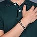 COOLMAN Skull Bracelet for Men NEW Gothic Punk Stainless Steel Link 8.5 inch