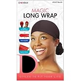 DONNA Magic Long Wrap With Extra Long Tails 39" For Face Wash, Headbands For Women, Shower Cap Alternative, 1pc Black Color