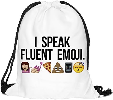 Men's Women's Print Shoulder Drawstring Bag Backpack String Bags School Rucksack Gym Handbag (animals,foods)15"x11"DB-13