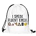 Men's Women's Print Shoulder Drawstring Bag Backpack String Bags School Rucksack Gym Handbag (animals,foods)15