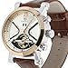 Carrie Hughes Men's Luxury Automatic Mechanical Brown Leather Watch CH338