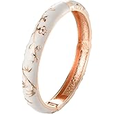 UJOY Vintage Bracelet Colorful Cloisonne Women Hinged Bangles Enameled Bracelets Jewelry Gifts 55A82