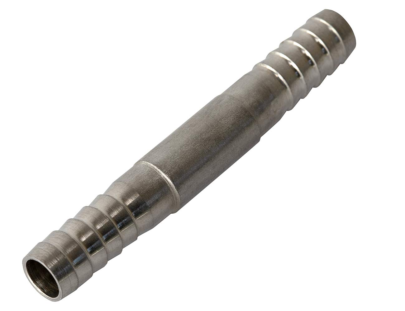 1pcs 1/4" to 1/4" Stainless Steel Barb Hose Splicer/Adapter/Connector (1)
