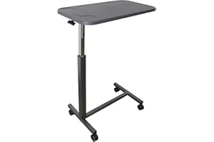 PEPE Mobility - Overbed Table with Wheels Adjustable Height (Sturdy Frame), Hospital Bed, Disabled, Over Chair - Made in Europe