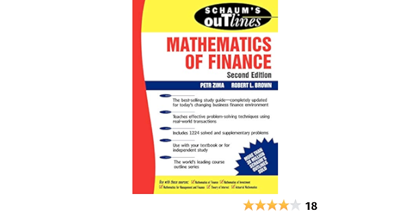 Amazon Com Schaum S Outline Of Mathematics Of Finance Zima Petr Brown Robert Books