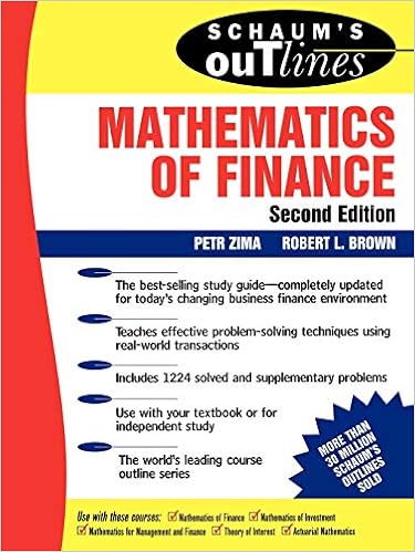 Amazon Com Schaum S Outline Of Mathematics Of Finance Zima Petr Brown Robert Books