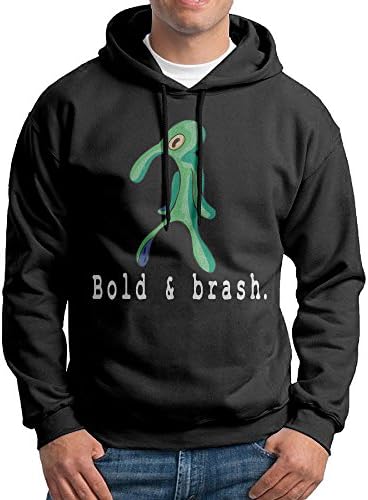 SpongeBob Bold And Brash Mens Power Fleece Sweatshirt Top Black