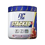 Ronnie Coleman Signature Series STACKED-no Powder, Stimulant Free Pre Workout Capsule for Natural Pumps and Extreme Vascularity, Strawberry Watermelon, 30 Servings