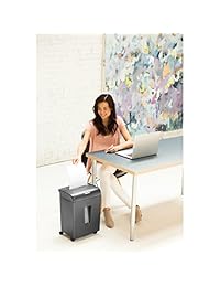 Fellowes Powershred 62MC triturador de papel y de tarjetas de crédito con micro cortes, con traba de seguridad (4685101), admite hasta 10 hojas juntas.