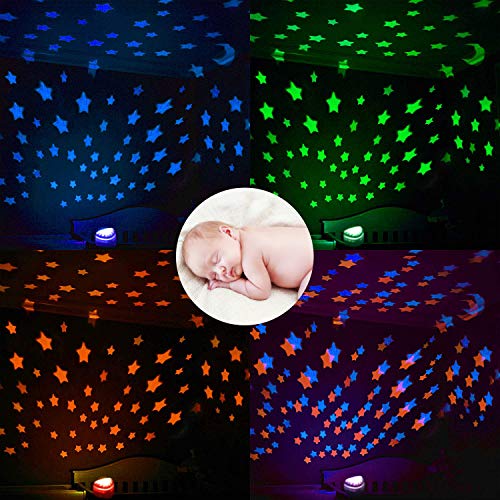 Smart Sleep Soother, White Noise Sound Machine with Star Projector, Portable Sleep Aid Night Light with 15 Songs, Sound Therapy for Baby and Toddler - Thumbnail 3
