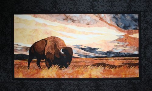 Into The Storm Buffalo Bison Toni Whitney Designs Applique Quilt Pattern