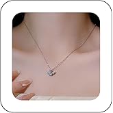 YienDoo Funky Crystal Pendant Necklaces Choker Silver Vintage Angel Wing Crystal Necklace Statement Tiny Rhinestone Crown Necklace Charm Wedding Crystal Necklace Jewelry for Women