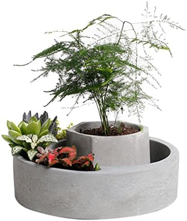 Melindal - Flower Pot Silicone - Shaped Cement Flowerpot molds Home Decoration Concrete Planter Pallet Silicone Mold,Handmade Craft Mold DIY Garden Planter