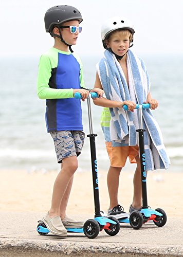 Micro Kickboard - Maxi Original 3-Wheeled, Lean-to-Steer, Swiss-Designed Micro Scooter for Kids, Ages 5-12, Aqua