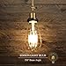 DORESshop LED Filament Bulb Dimmable, 75Watt Equivalent (8W) Light Bulbs, 2700K Warm White, 800lm, 330 Degree Beam Angle, ST64 Antique Shape, E26 Medium Base Light Bulbs for Home Lighting, 4Pack