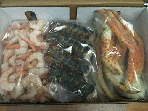 Lobster, King Crab, Cooked Shrimp Trio