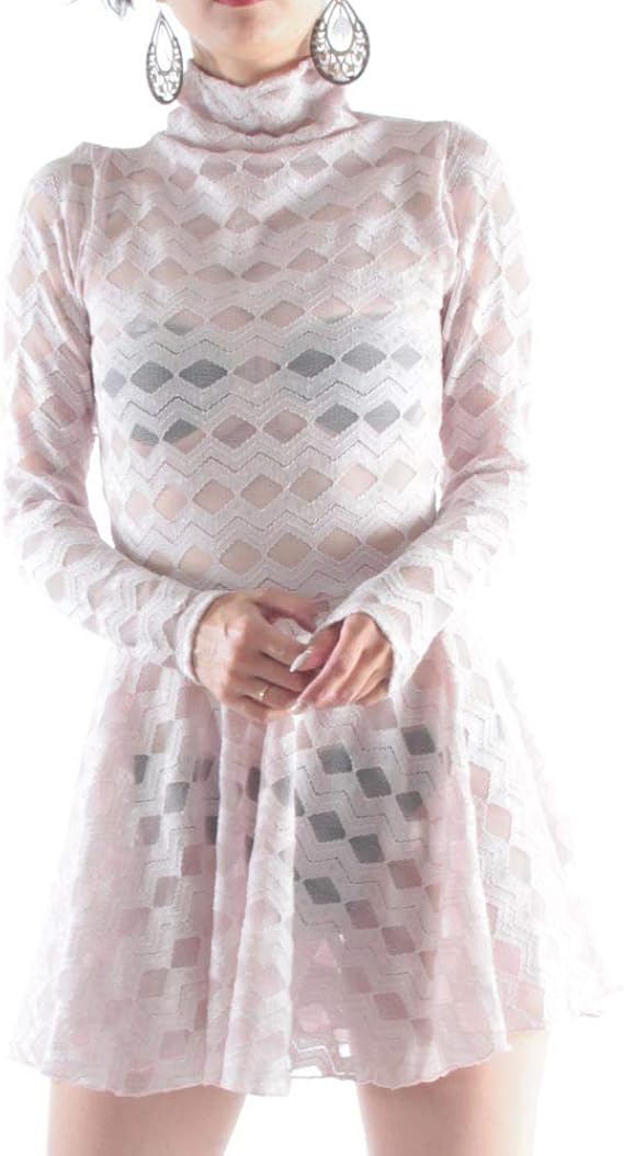 Amazon Co Jp 総レースフレアミニワンピース 2246op ピンク 服 ファッション小物