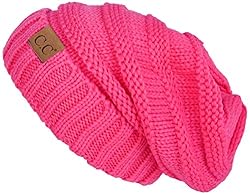 Funky Junque Oversized Slouchy Beanie - Candy Pink