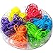 Office+Style Colored Rubber Bands with Close-Lid Storage Container, 120 Pieces