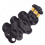 ZILING Brazilian virgin Hair 3 Bundles Human Hair Weave Extensions Brazilian Body Wave Natural Color Hair with 4X4 Free Part Closure