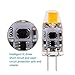 KINDEEP 12V G4 LED Bulb 10 Watt Halogen Bulb Replacement, Bi-Pin Light Bulb, 3000K Warm White, G4 Base T3 JC Type, Not Dimmable, Pack of 6