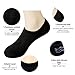 Mens Thin Casual Invisiable No Show Socks Non Slip Heel Grip 6 Pairs