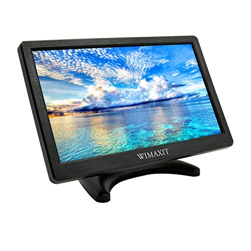 WIMAXIT 12 inch CCTV Monitor, 1920x1080 IPS LCD HDMI Screen Input Audio ...