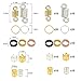 Jetec 130 Pieces Metal Hair Cuffs Hair Braiding Beads Aluminum Dreadlocks Hair Decoration Accessories with Storage Box