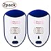 Plug In Ultrasonic Insect Repeller (2 pack) -Pest Repellent Mice Mosquitos Squirrel Rodent Indoor and Outdoor - Get All The Pest Control