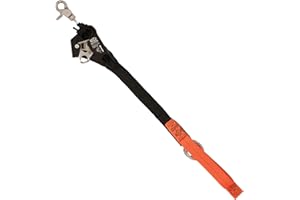 Weaver Arborist Nylon Foot Ascender Tree Climbing Sling, Short, HAAS Velox Rope Ascender System, Zero Setup, Durable Arborist Gear (Black/Orange)