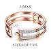 J.NINA Gifts Christmas Rose-Gold Plated Bracelets London Impression Bangle for Women with Crystals from Swarovski Birthday Anniversary Jewelry Gift for Women Girlfriend Lover Wife Daughter Wife