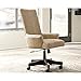 Signature Design by Ashley Baldridge Classic Neutral Swivel Desk Chair, Rustic Brown & Beige