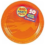 Orange Peel Big Party Pack Dinner Plates (50)
