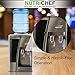 Nutrichef Countertop Water Cooler Dispenser - Hot & Cold Water, with Child Safety Lock, Black-Chrome
