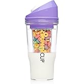 CRUNCHCUP Bundle &amp; Save on a Portable Cereal Tumbler + CrunchCover Lid [PURPLE]
