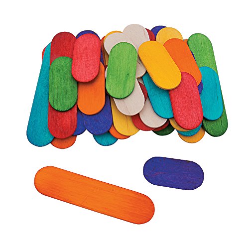 Rainbow-Colored Mini Craft Sticks