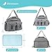 JOIE BEAN Tote Diaper Bag for Mom, Dad | Large Messenger Baby Bag with Shoulder Strap, Changing Mat, Insulated Pockets, Stroller Straps | Multi-Function Organizer Maternity Bag for Travel (Light Grey)