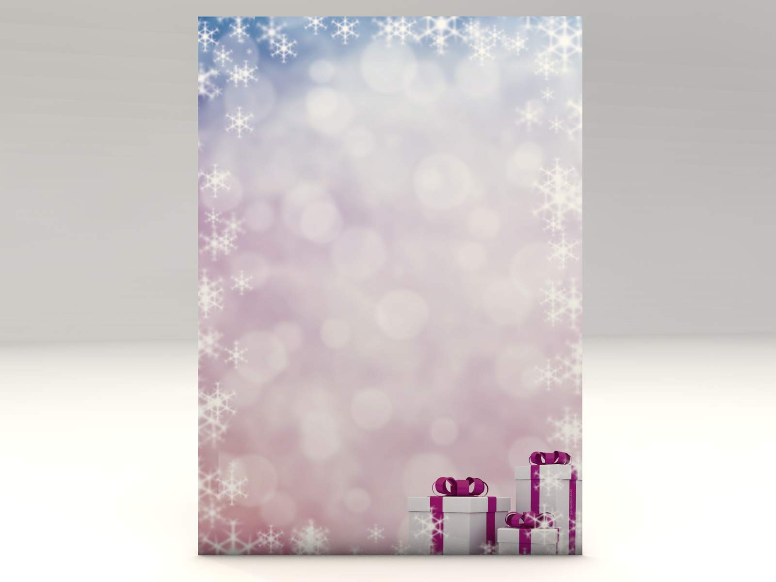 Christmas Design Paper Purple Present 100 Sheets of A4 100 g/qm High-Quality Paper Christmas F & # x178; Rlaser/Ink/Copy/Hand