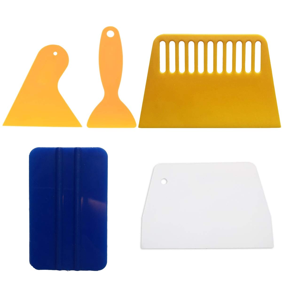 Screen Printing Squeegee, Set of 5 Screen Printing Ink Silk Screen Printing Squeegee for Screen Printing