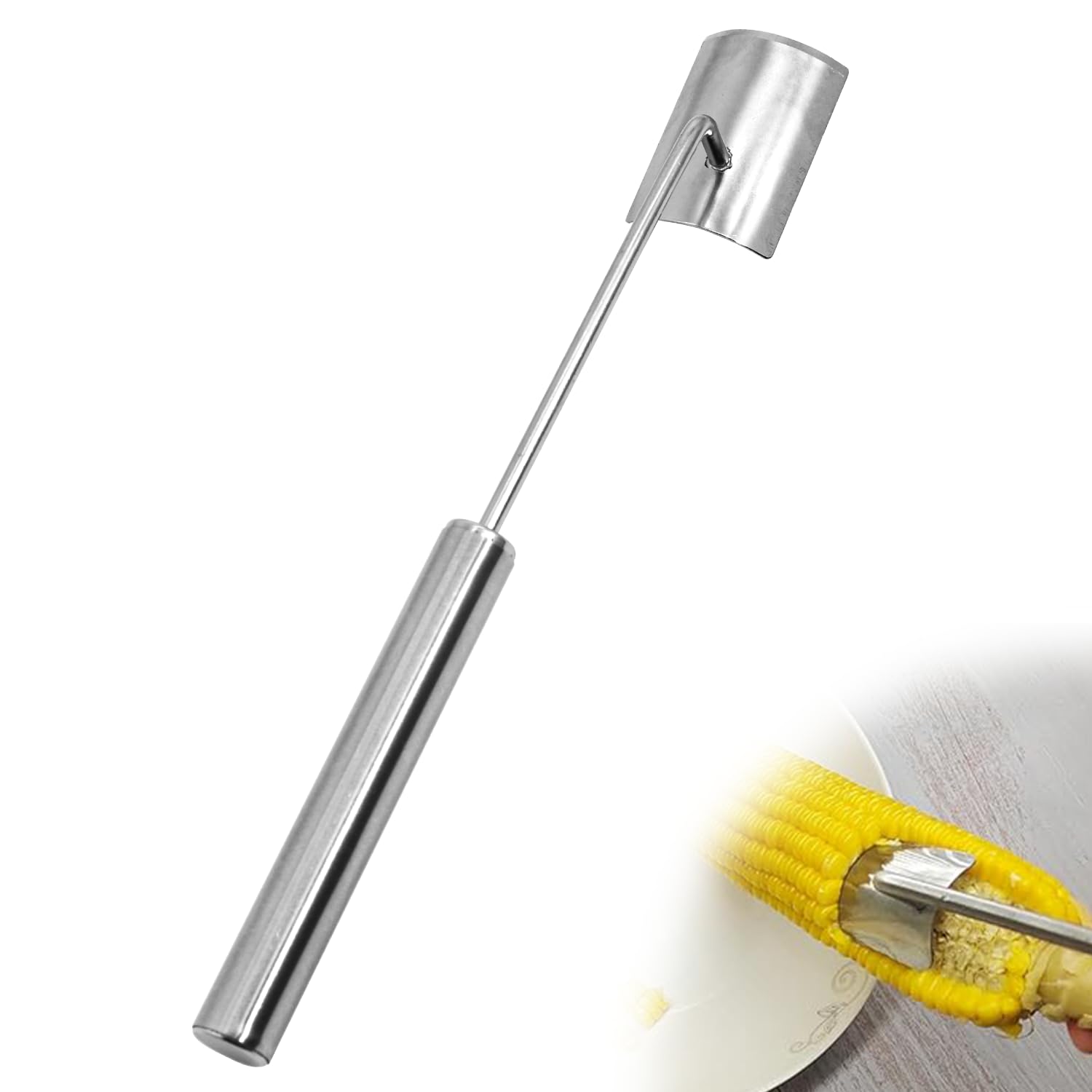 Photo 1 of *UNTESTED*
Corn on the Cob Remover Long Handle Stainless Steel Corn Stripping Tool, corn peeler for corn on the cob, corn cob stripper, Stainless Steel Corn Stripper Tool (1PCS)
