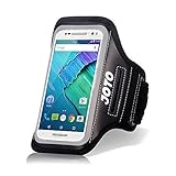 Running Armband for Samsung Galaxy S9+ S8 Plus Note 8 5, iPhone X 8 Plus 7+ 6 Plus 6s Plus, Pixel 2 XL, LG G7 V30, HUAWEI P20 Mate 10, JOTO Sports Arm Case Exercise Gym Pouch Workout Cover –Black