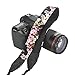 Camera Strap,Eggsnow Universal Camera Neck Shoulder Strap for Mirrorless Polaroid Digital SLR Camera-Pink Flower